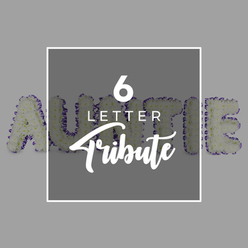 From Brent Cross Flowers, this tender letter tribute arranges six bold, freestanding letters to spell AUNTIE, each built from a dense, snow-white field of chrysanthemums. The blocks are precise and solid, their edges softly defined by a narrow border of purple blossoms that lends dignity and warmth. Against a restrained gray backdrop, the letters rise like a gentle monument, with a white square plaque hovering at the center: the words '6 LETTER' in a clean sans-serif, and 'Tribute' flowing beneath in script, signaling a bespoke memorial piece rather than a generic bouquet. The composition radiates calm reverence, a tribute that can accompany a funeral or wake, or serve as a memory-laden focal point at a family gathering. The blooms are velvety to touch in memory, their petals catching soft light and releasing a faint, clean fragrance that never overwhelms. In practice, I often watch families find solace in such a design-the six letters acting as a personal message of love that endures beyond loss. In Brent Cross, we tailor these pieces to suit the setting, whether close to the Brent Cross Shopping Centre, or in nearby NW4 streets such as Cricklewood and Golders Green. We offer same-day delivery across Brent Cross and surrounding neighborhoods, ensuring the tribute arrives fresh and thoughtfully arranged for the moment of remembrance. Whether placed beside a pew during the service or on a memorial stand at home later, the crisp whiteness and purple edge create a focal point that invites quiet sharing of memory, gratitude, and love.