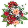 Lifting this arrangement in Brent Cross, one is embraced by the sensation of holding an entire garden in its finest moment. Lush red roses and dramatic burgundy chrysanthemums form an emotional core, their passionate hues captured in the vibrant rhythm of living in Brent Cross. Nearby, peachy-apricot roses unfurl gently, their subtle blush catching the light in a way that infuses hope and delight. Wisps of ethereal baby's breath meander throughout, adding a soft, lace-like texture reminiscent of morning mist dancing through the local parks. Glossy green leaves, together with sprigs of cool eucalyptus, frame the flowers with freshness and poise, heightening the bouquet's rich abundance. At the centre, a single spiky protea bloom offers striking distinction and depth, much like the diversity found in the community itself. Inhaling the soft, rosy fragrance, mingled with green, earthy undertones, brings a sense of springtime renewal. Every element tells a story of floristry crafted with intention and care-perfect for conveying love, congratulations, or quiet appreciation in any Brent Cross home. With each harmonious choice, this bouquet promises to transform occasions into cherished memories, delivered with heart by local artisans.